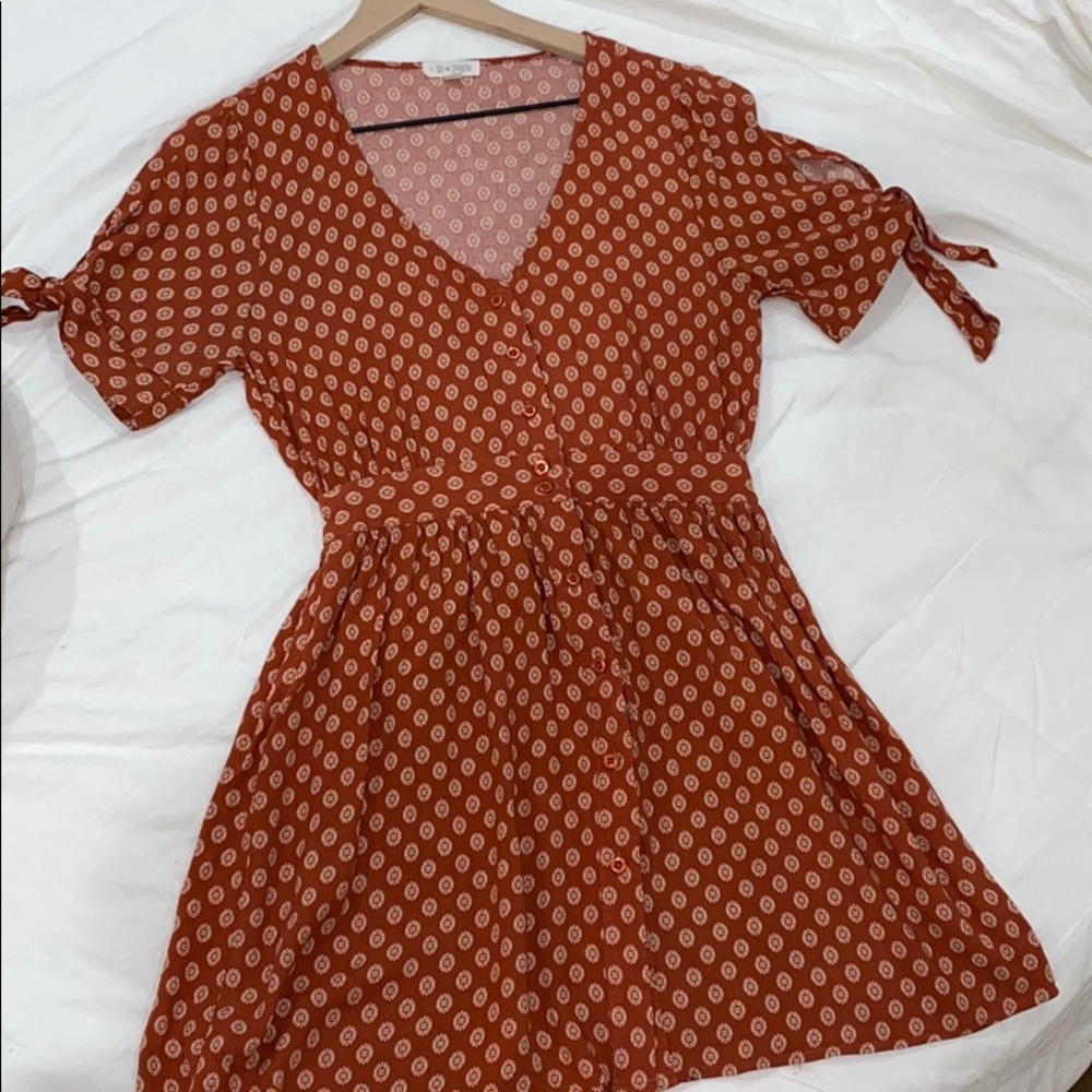 Rust Orange Dress